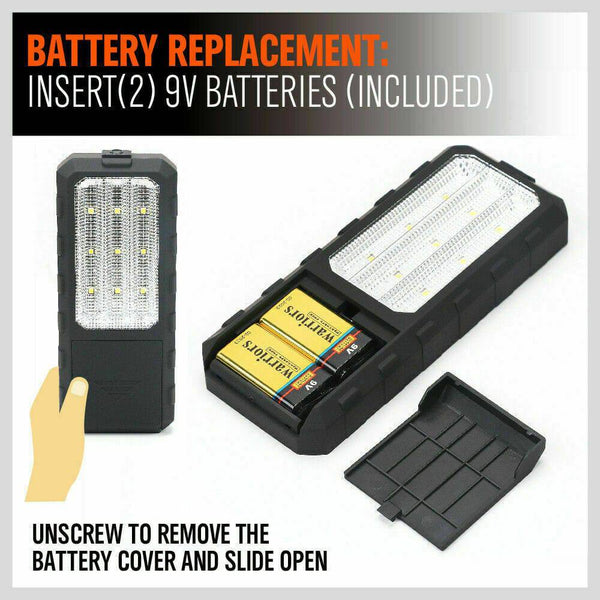 LED Light Camping Portable Magnetic Garage Work Auto Repair Torch Super Bright