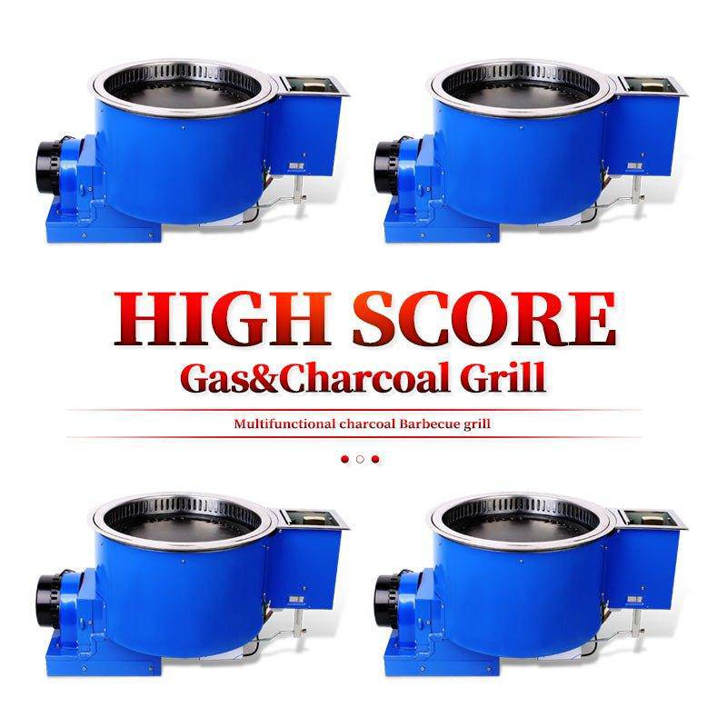 LPG portable crystal gas grill smoker Japanese korean butane  stove charcoal and gas grill bbq
