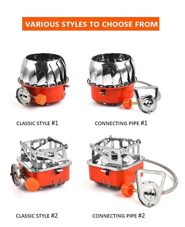 Portable Gas Stove Single Ignition Camping Stove Stainless Steel  Portable Outdoor Gas Stove