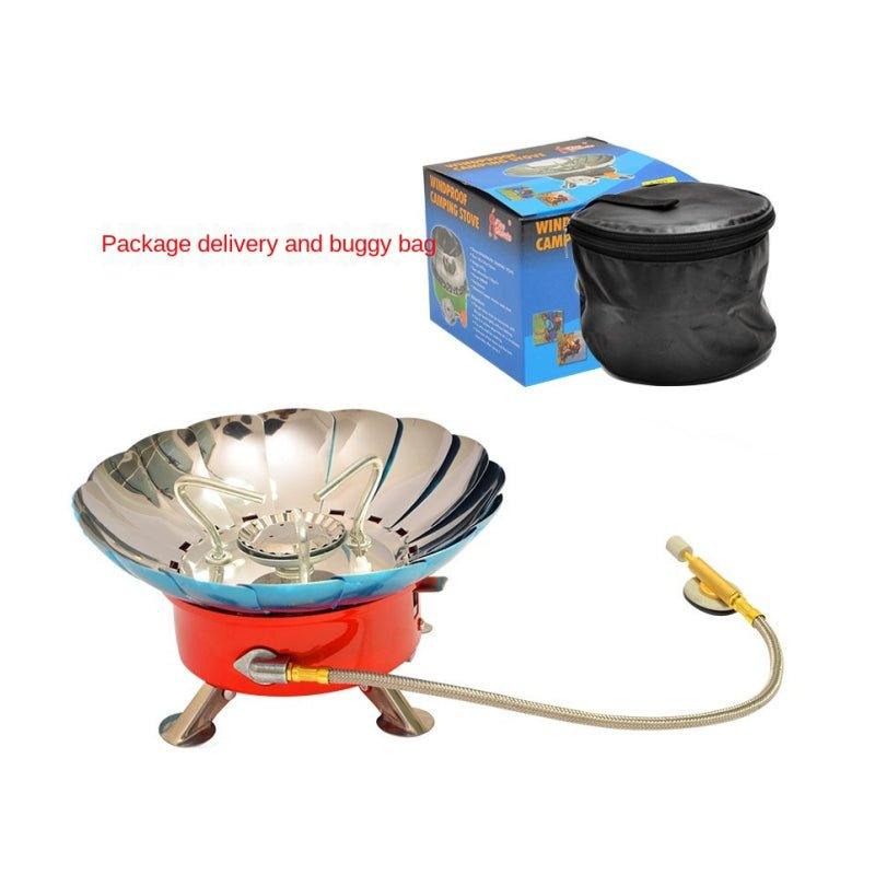 stoves outdoor portable windproof lotus gas stove head camping stove picnic fishing drive trip travel accessories