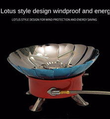 stoves outdoor portable windproof lotus gas stove head camping stove picnic fishing drive trip travel accessories