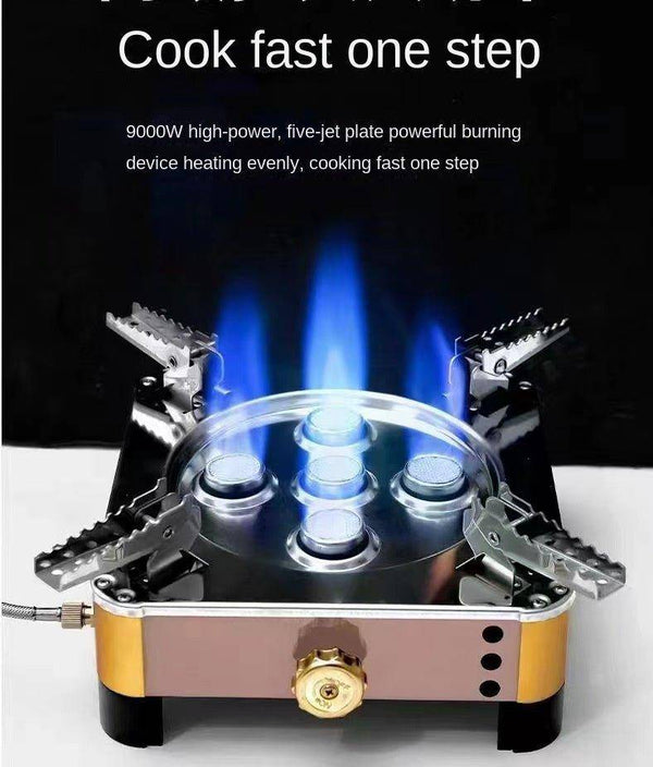 factory direct sale five star 90000W butane portable stove camping stove gas outdoor