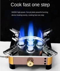factory direct sale five star 90000W butane portable stove camping stove gas outdoor