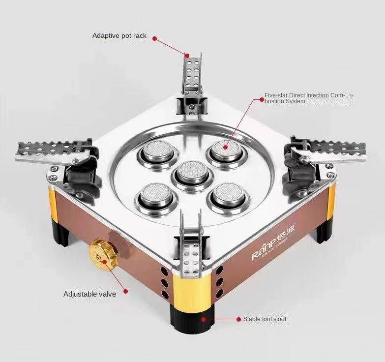 factory direct sale five star 90000W butane portable stove camping stove gas outdoor
