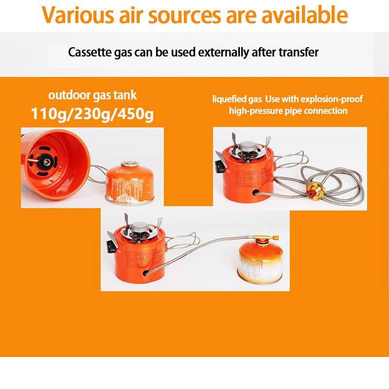 Cheap outdoor MINI 1000W manual ignition ice fishing propane gas stove removable outdoor stove for camping traveling