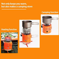 Cheap outdoor MINI 1000W manual ignition ice fishing propane gas stove removable outdoor stove for camping traveling