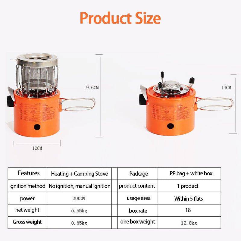 Cheap outdoor MINI 1000W manual ignition ice fishing propane gas stove removable outdoor stove for camping traveling