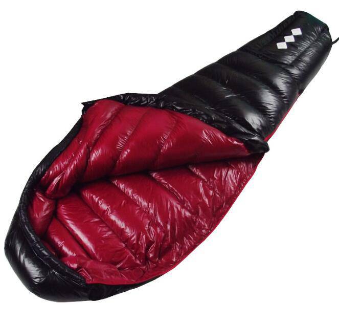 Outdoor Camping Goose down ultra lightweight Single Mummy Sleeping Bag