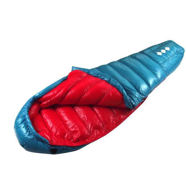 Outdoor Camping Goose down ultra lightweight Single Mummy Sleeping Bag
