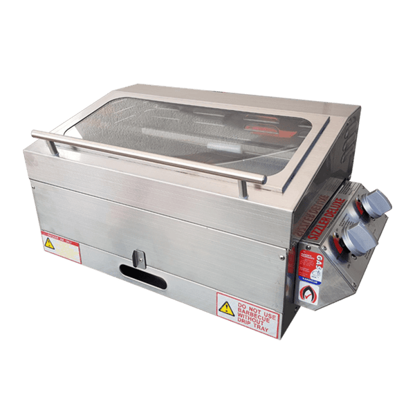 Sizzler Deluxe 2.0 Stainless Steel Portable BBQ With High Lid