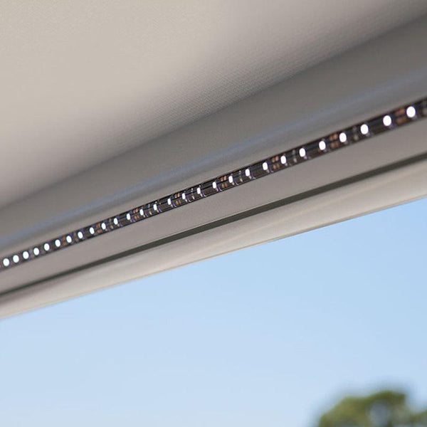 Carefree 11Ft LED Silver Shale Fade Awning (No Arms)