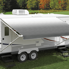 Carefree 11Ft LED Silver Shale Fade Awning (No Arms)