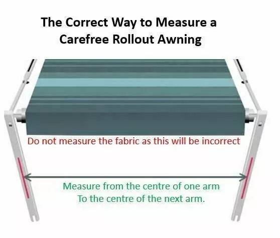Carefree 11Ft LED Silver Shale Fade Awning (No Arms)