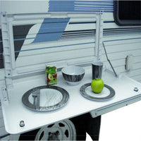 Picnic Table W/Backing Plate -White 805 x 435mm