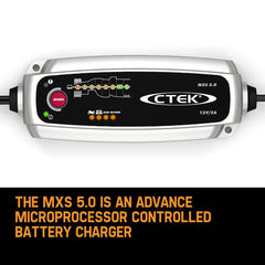 CTEK MXS 5.0 12V 5Amp Smart Battery Charger Car Boat 4WD Caravan Bike Marine AGM