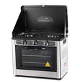 3 Burner Portable Oven - Silver & Black by Devanti