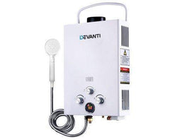 Devanti Portable Gas Water Heater 8LPM Outdoor Camping Shower