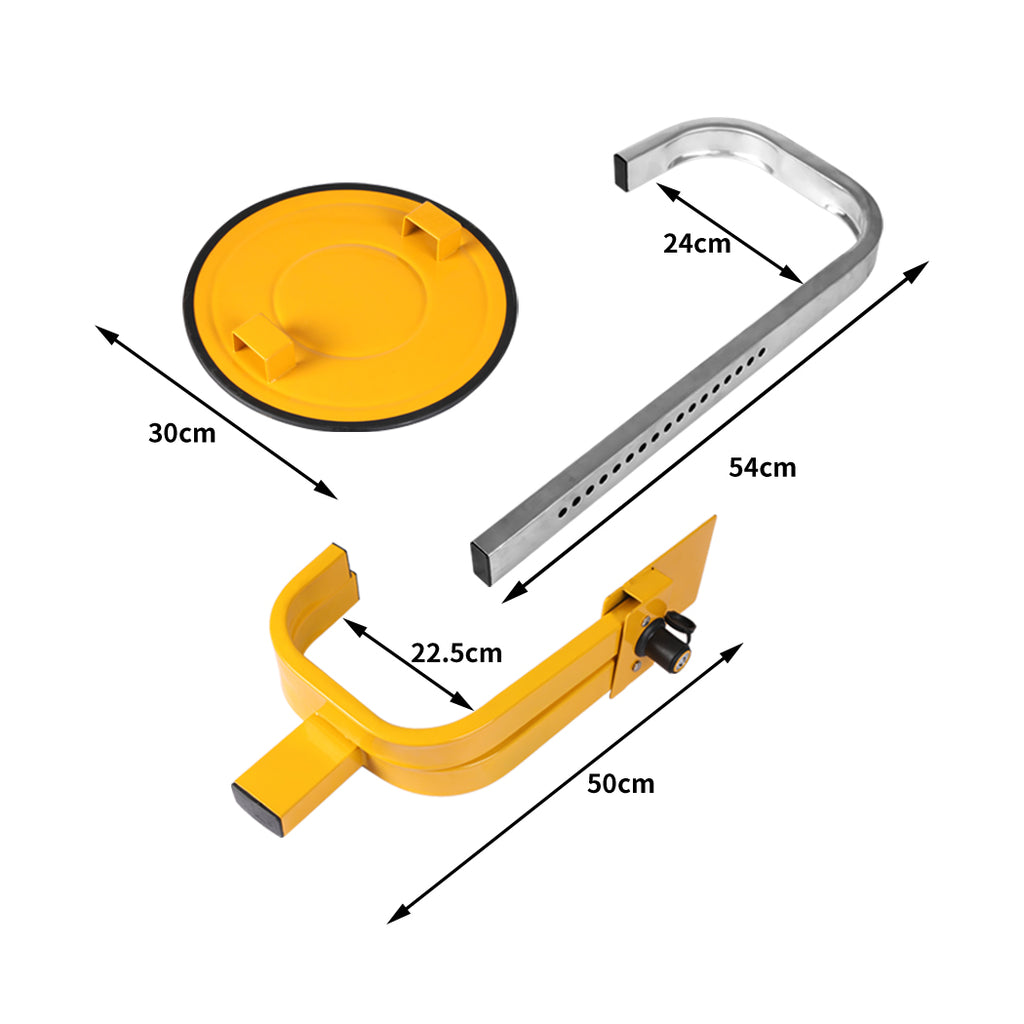 Manan Wheel Clamp Lock for Caravan, Trailer and Vehicle
