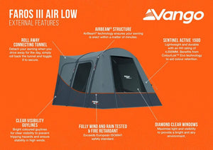 Vango Faros III Air Low - 13.70kg by Vango