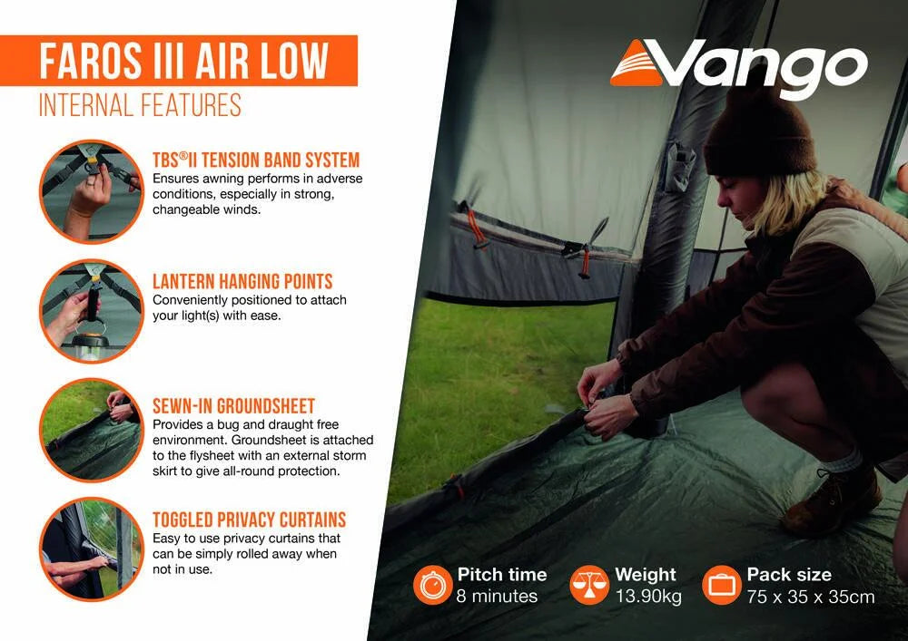 Vango Faros III Air Low - 13.70kg by Vango