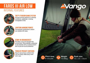Vango Faros III Air Low - 13.70kg by Vango
