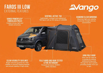 Vango Faros III Awning Low -11.20kg by Vango