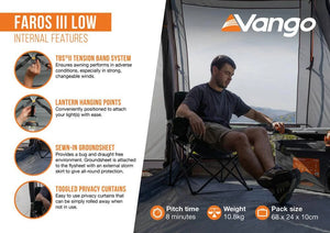 Vango Faros III Awning Low -11.20kg by Vango