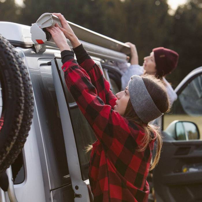 F35 PRO 250 Royal Grey Awning - 2.53 meters by Fiamma