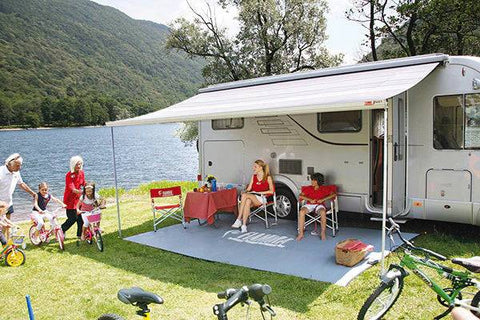 Fiamma F45 L 500 (5.0M) Royal Blue Awning 06530A01Q (Polar White Casing)