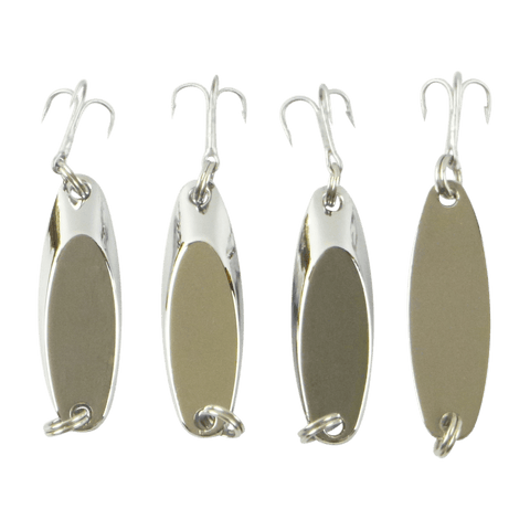 Finesse Chrome Kaster Jig, 7 Grams. Pack of 4 Jigs