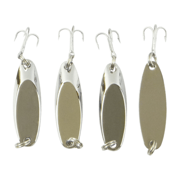 Finesse Chrome Kaster Jig, 7 Grams. Pack of 4 Jigs