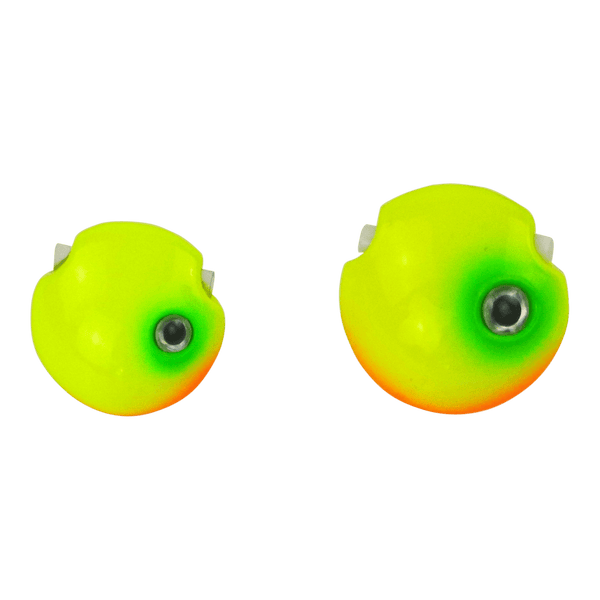 Finesse Kabura Slider Jig Head, 100gm, Lime Spider, 2 Pack