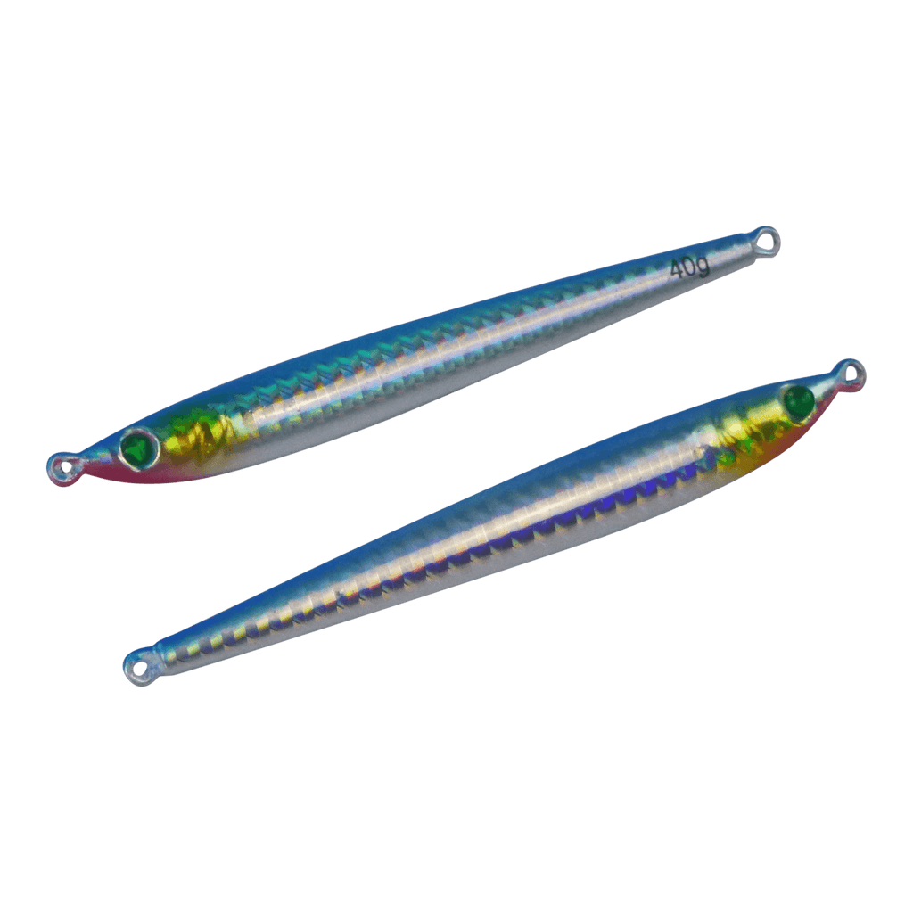 Finesse Pencil Jig, 40gm, Blue Flash, 2 pack