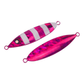 Finesse Slow Pitch Flutter Jig, 60gm, Hot Pink Stripe, 2 pack