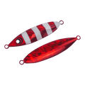 Finesse Slow Pitch Flutter Jig, 60gm, Ruby Flash, 2 pack