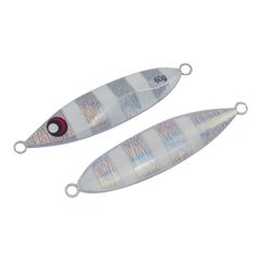 Finesse Slow Pitch Flutter Jig, 60gm, Silver White, 2 pack