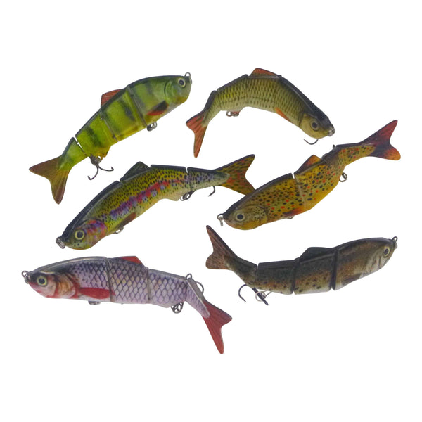 Finesse Naturals 4 Segment Swimbait, 110mm, Redfin