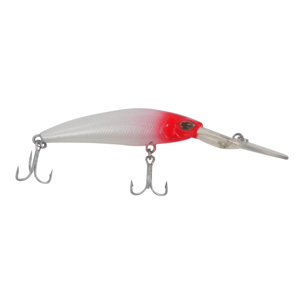 Finesse Wobbler Diving Lure, Red Head, 90mm