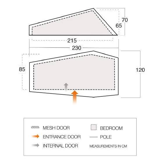 1 Person Tent - Neon UL 1 Tent - 0.445kg by F10
