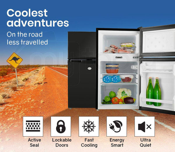 GECKO 95L Portable Upright Fridge Refrigerator 12V/24V Caravan Motorhome