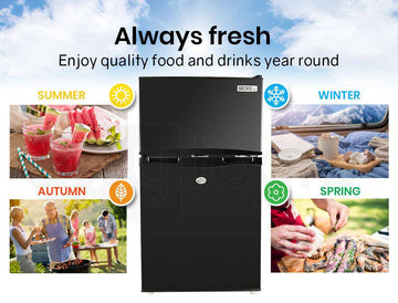 GECKO 95L Portable Upright Fridge Refrigerator 12V/24V Caravan Motorhome