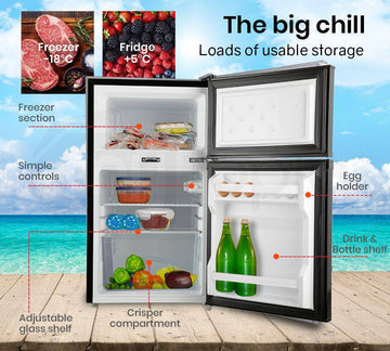 GECKO 95L Portable Upright Fridge Refrigerator 12V/24V Caravan Motorhome