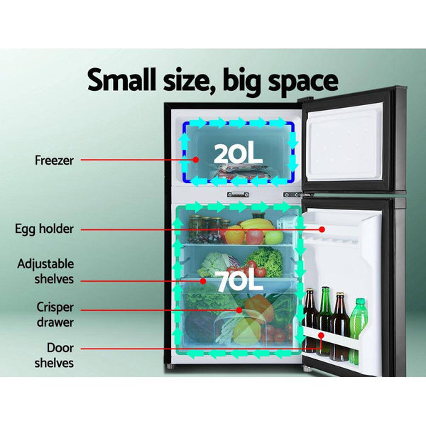 Glacio 90L Upright Portable Fridge Freezer 12V/24V/240V