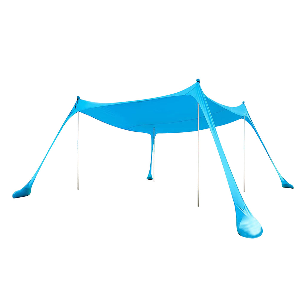 Mountview Beach Canopy Tent 4-6 Person Sun Shade Shelter 300x300cm Blue