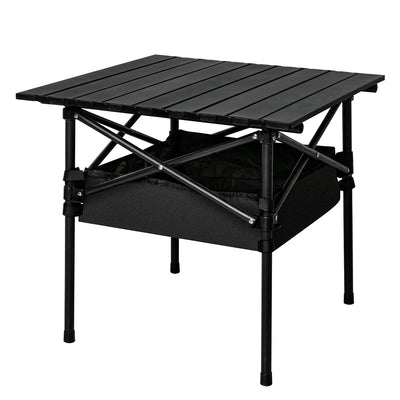 Levede Folding Camping Table Portable Black