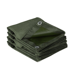 Manan 4x3m Polyester Canvas Tarpaulin – Green