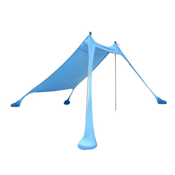 Mountview Beach Tent Canopy 210x210cm Sun Shade Shelter Blue