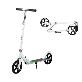 Monvelo Folding Kick Scooter Large Wheels — White