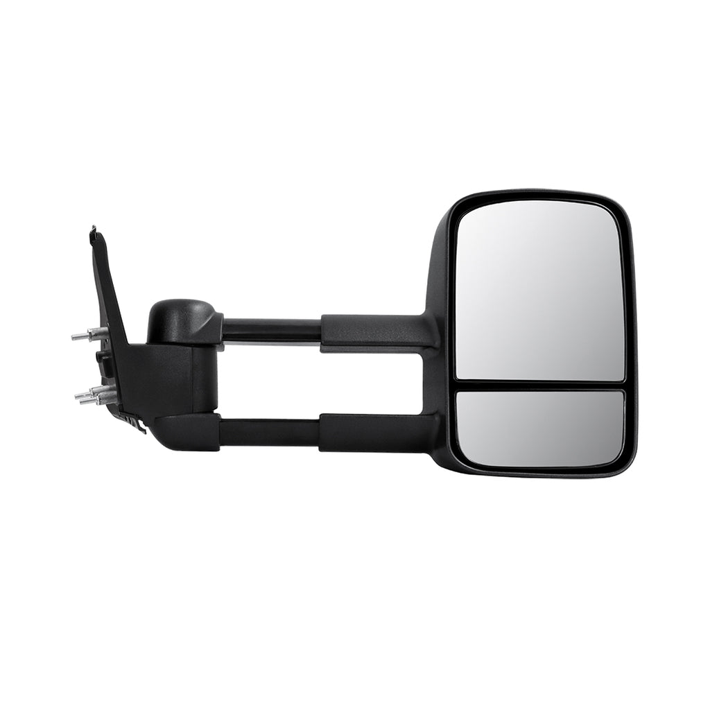 Galvan 2x Extendable Towing Mirrors Matte Black