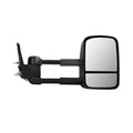 Galvan 2x Extendable Towing Mirrors Matte Black
